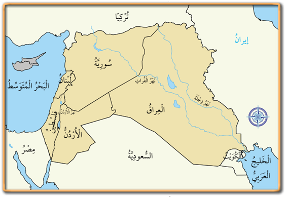 خريطة بلاد الشام