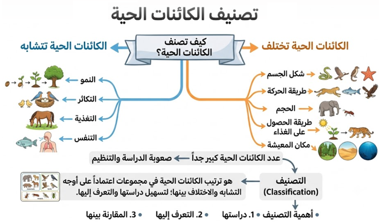 كيف تصنف الكائنات الحية؟