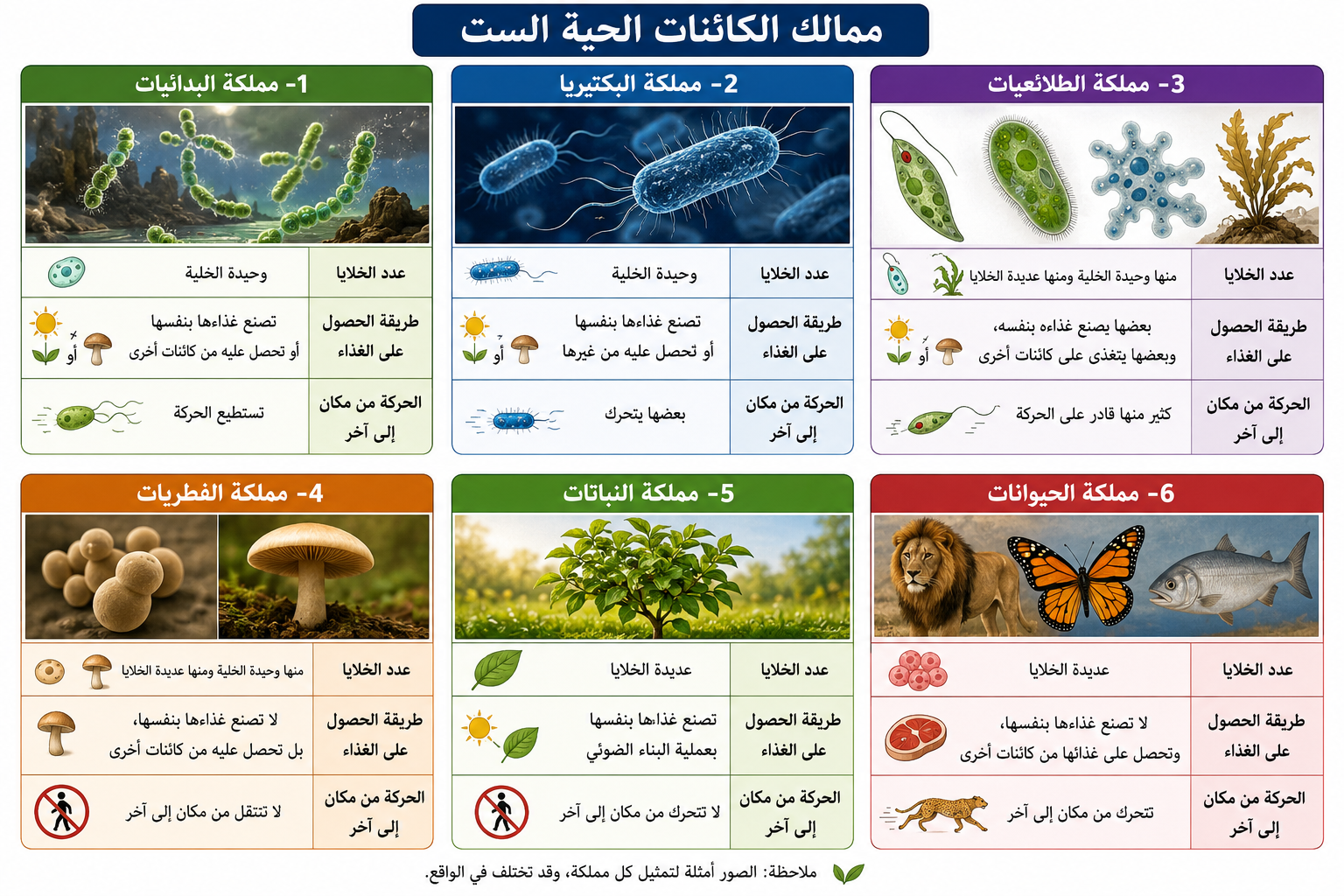 ممالك الكائنات الحية