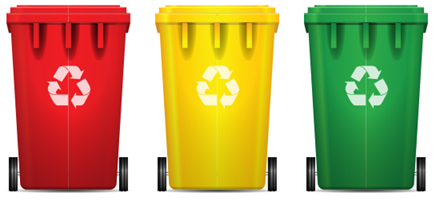 حاويات مخصصة لفرز النفايات حاويات مخصصة لفرز النفايات